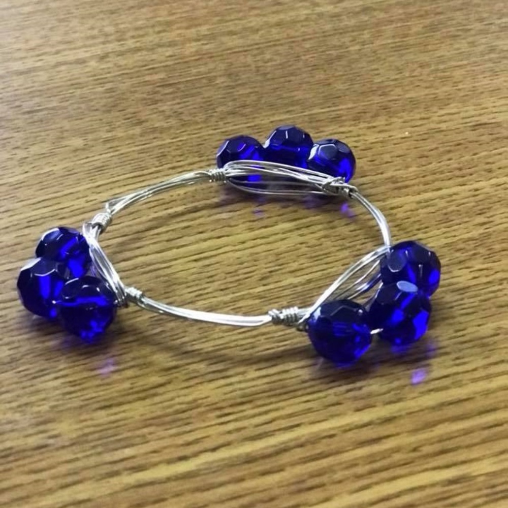 bourbon & boweties inspired wire wrapped bracelet